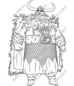  Coloring Viking Warrior