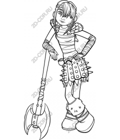  The character of ferocious warrior