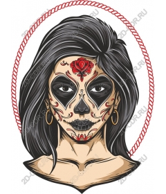  Elegant portrait sugar skulls