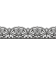 Exquisite lace edging