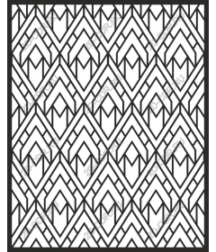 Modern diamond pattern