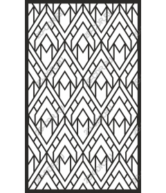  Elegant geometric pattern in black and white
