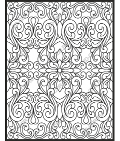  Elegant floral mandala
