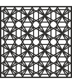  Complex geometric pattern in the shape of a star