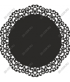 Exquisite round lace frame