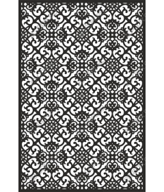 Elegant intricate pattern - black and white