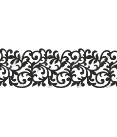 Intricate floral border