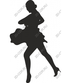  Elegant dancer woman