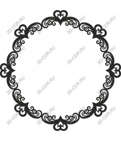 Decorative frame Heart Elegance