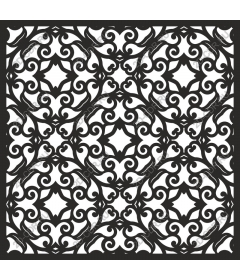  Elegant floral pattern in black and white