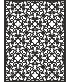 The intricate floral pattern