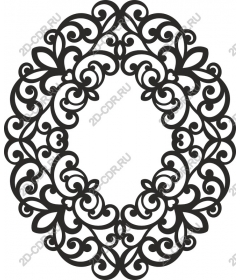 Decorative floral frame