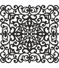  Elegant floral mandala