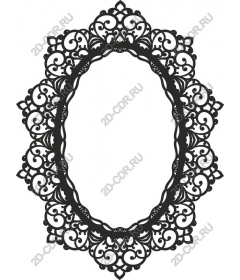  Elegant black lace rim