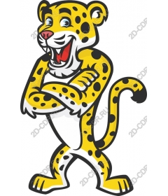 Fun character leopard