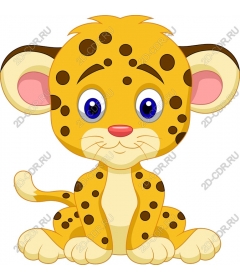  A playful leopard baby