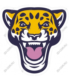  Яркое лицо ягуара