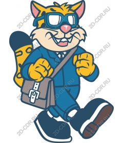  Stylish cartoon cat