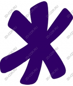  The symbol of a purple ice