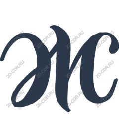  Elegant monogram EH