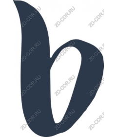  Stylized letter b