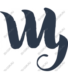  Elegant font "WY"