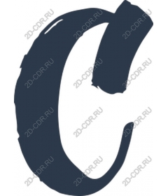 Letter C handmade