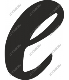  Stylish small letter e