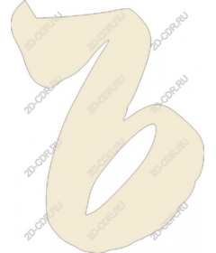  Creamy stylized number 3