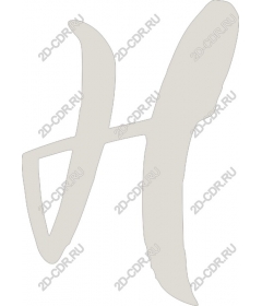  Art letter H