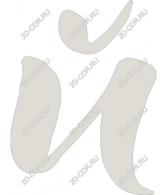  Elegant clipart of the letter i
