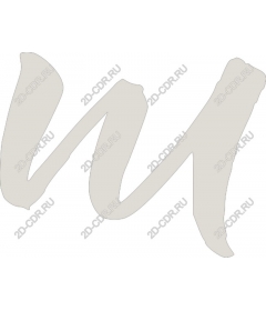  Elegant letter W