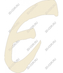  Stylized letter E brush strokes