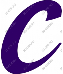  Elegant purple letter C