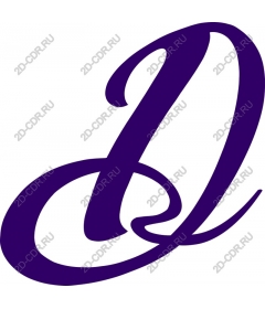  Elegant letter D