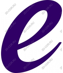  Elegant purple letter e