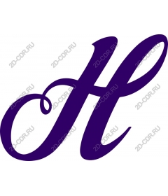  Elegant purple letter H