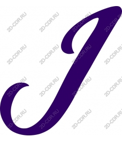  Stylized letter J