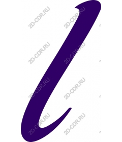  Elegant purple letter L