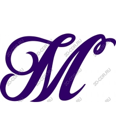  Elegant monogram letter M