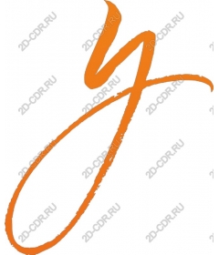  Bright stylized letter Y