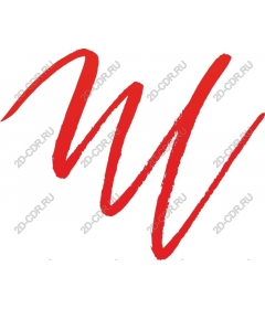 Vibrant red W