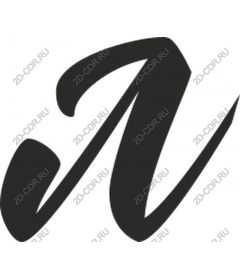  Elegant stylized letter "N"