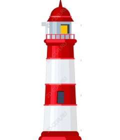  Red-and-white lighthouse
