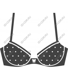  Bikini top in polka dot