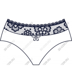  Elegant panty with lace inserts