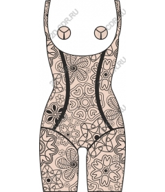 Bodysuit with floral print