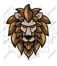  A majestic lion's head