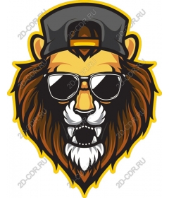  Ferocious lion head