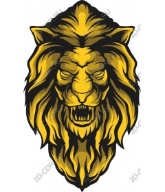  A majestic lion's head